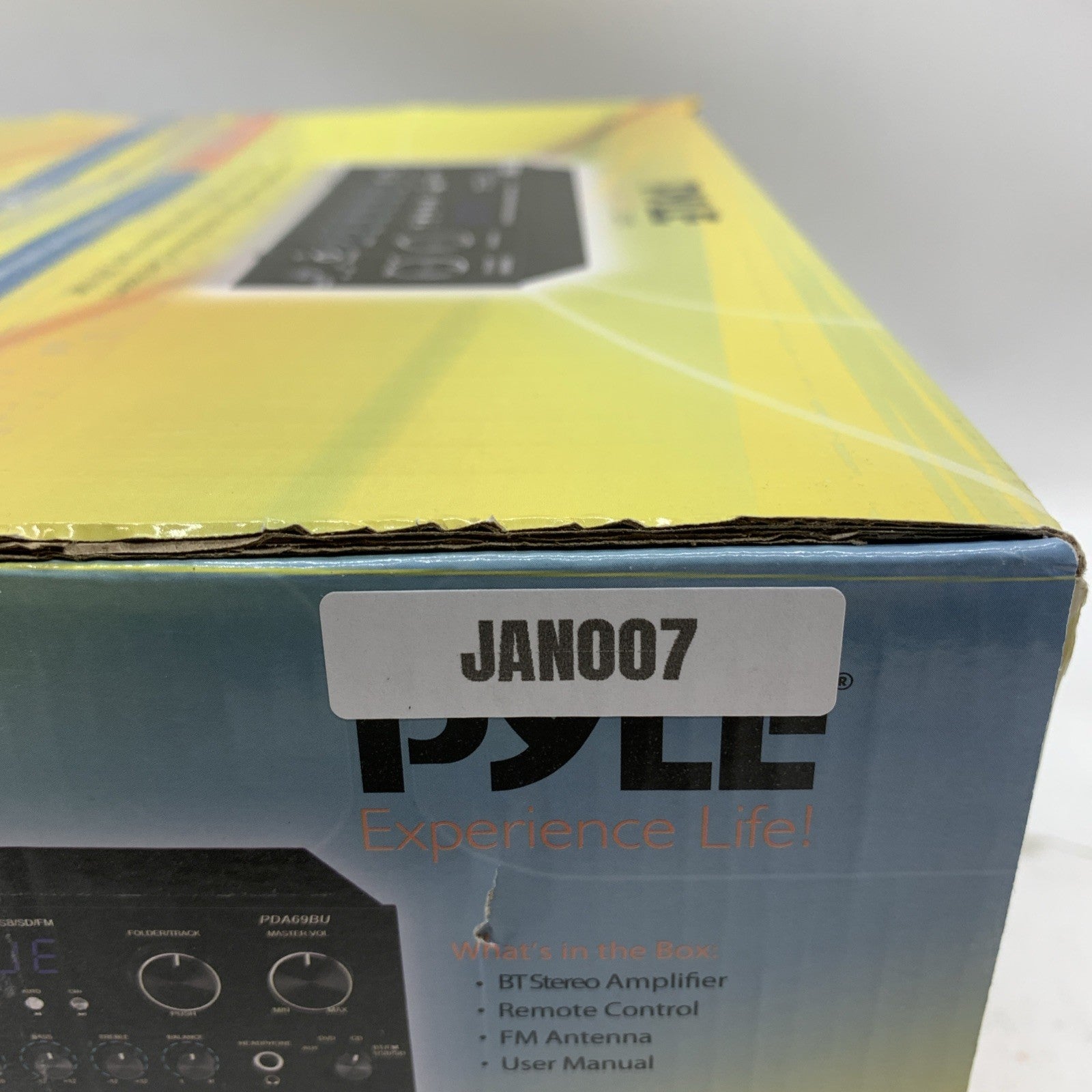 Pyle Stereo Karaoke Amplifier Audio Receiver w/Remote Control Bluetooth Black
