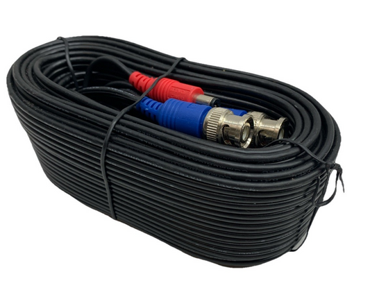 Genuine OEM Lorex Premium 4k Rg59/Power BNC Cable 60 Feet Siamese Cable Black