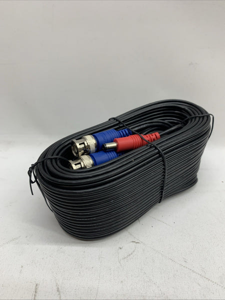 Genuine OEM Lorex Premium 4k Rg59/Power BNC Cable 60 Feet Siamese Cable Black