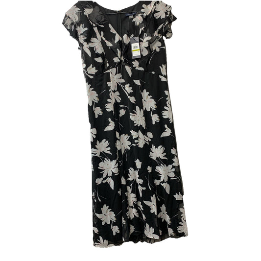 Tommy Hilfiger Women's Chiffon Flutter Sleeve and Hem V-Neck Midi Dress Size 14