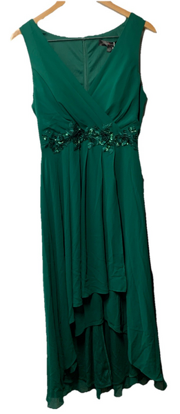 Ever-Pretty Womens Hi-Lo Sleeveless V-Neck Appliques Flowy Formal Evening Size 8