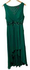 Ever-Pretty Womens Hi-Lo Sleeveless V-Neck Appliques Flowy Formal Evening Size 8