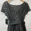 Adrianna Papell Women's Sequin High Low Taffeta Ball Gown Dress Formal Size 6
