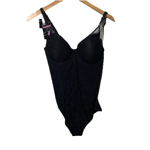 Bali womens Ultra Light Briefer Fajas DF6552 Shapewear Bodysuit, Black Size 36B
