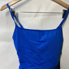 La Blanca One Piece Swimsuit Island Goddess Shirred Side Bathing Suit Size 8