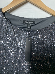 Steve madden Sparkle Dress Long Sleeve Evening Party Cocktail Glamour Size 10
