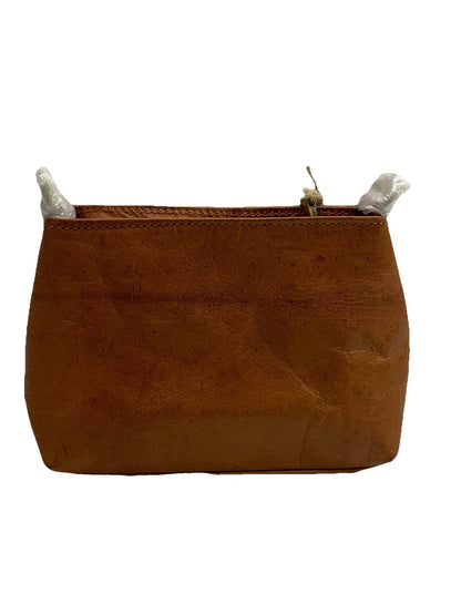 Vintage Leather Shoulder Bag Marbella Crossbody Handbag for Women - Brown Xs