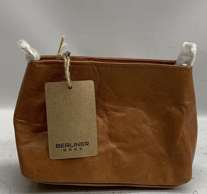 Vintage Leather Shoulder Bag Marbella Crossbody Handbag for Women - Brown Xs