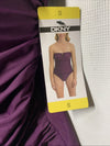 DKNY Womens Shirred One-Piece Strap/strapless Swimsuit With Tummy Control Size S
