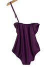 DKNY Womens Shirred One-Piece Strap/strapless Swimsuit With Tummy Control Size S