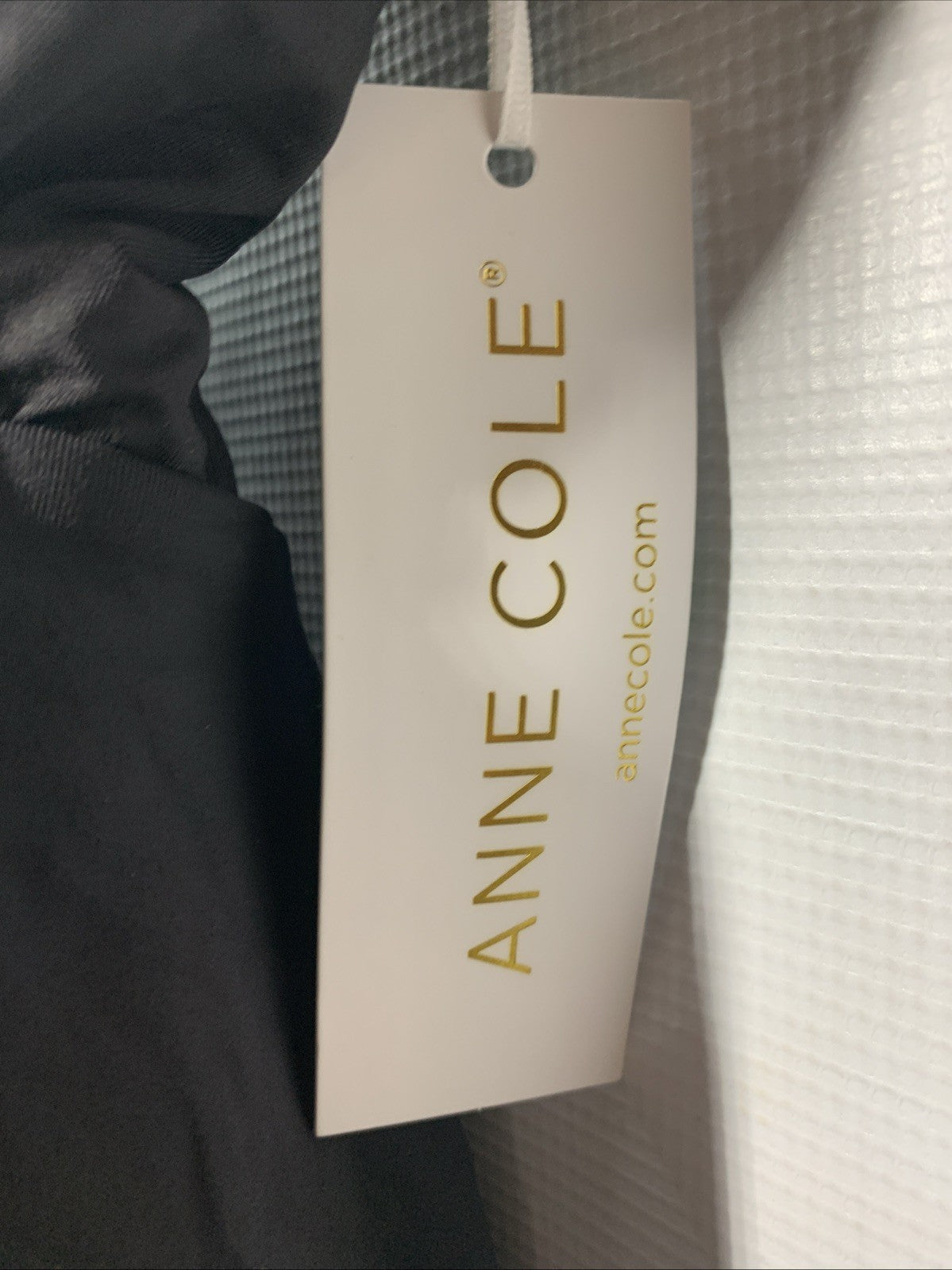 Anne Cole Women's Swim Dress One-Piece Swimsuit V-neck Black Swimwear Size 8