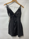 Anne Cole Women's Swim Dress One-Piece Swimsuit V-neck Black Swimwear Size 8
