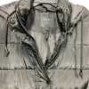 Sebby S.E.B. SSP1418 Womens Black Detachable Hood Zip Long Puffer Vest Size L