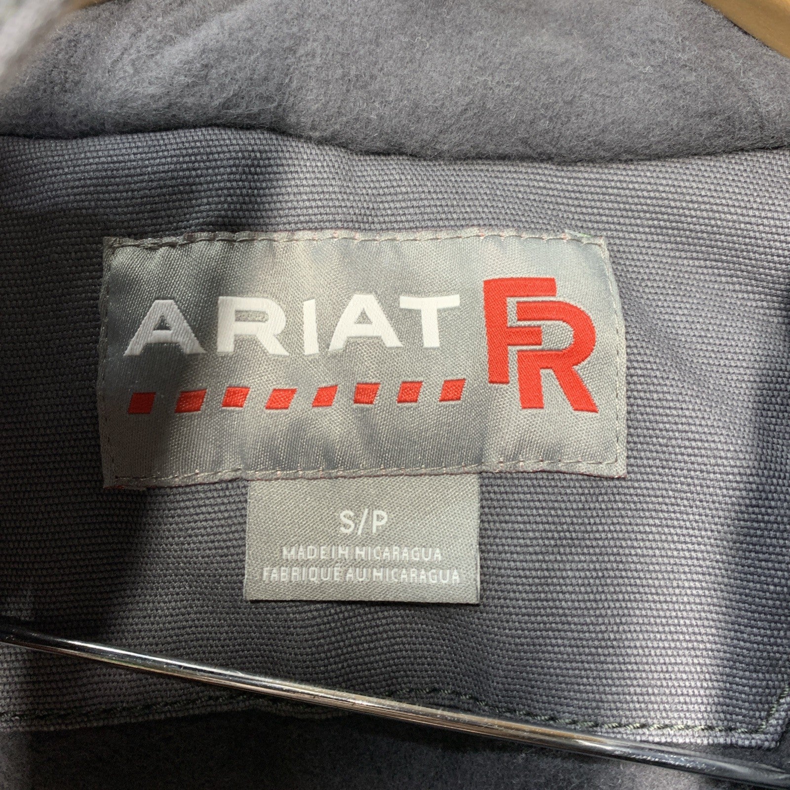 Ariat FR Duralight Cordura Stretch Field Jacket Iron Grey Long Sleeve Size Small