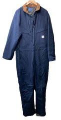 HISEA Men's Insulated Coveralls Loose Fit Canvas Jumpsuit Long Sleeve Size Large