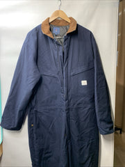 HISEA Men's Insulated Coveralls Loose Fit Canvas Jumpsuit Long Sleeve Size Large