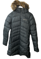 MARMOT Women's Montreal Mid-thigh Length Down Puffer Jacket 78570 Hooded Small