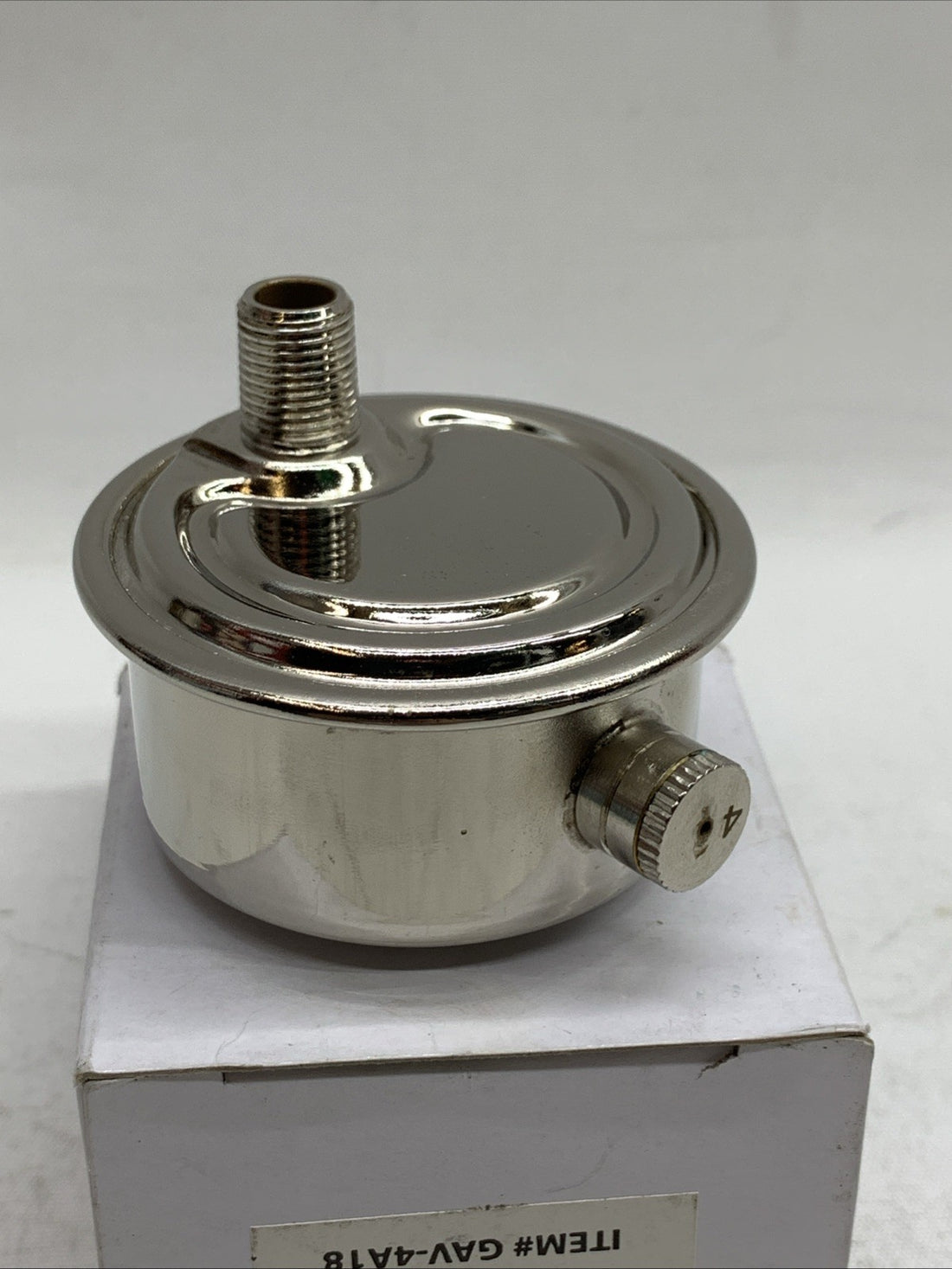 Everflow #4 1/8" Angle Steam Air Vent GAV-4A18 Chrome For Steam Heating Systems