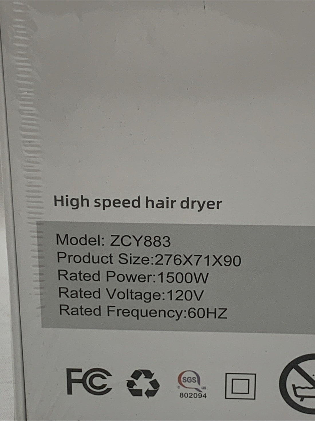 Cosy Companion ZCY883 1500W High Speed Ionic Hair Dryer Quick Dry and Low Noise