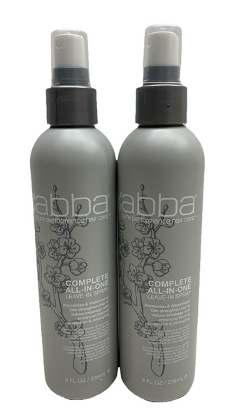 Abba Complete All-In-One Leave-In Spray Heat Protection Detangling 8oz/236ml 2pk