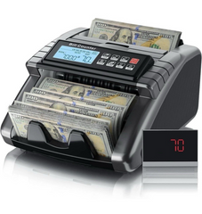 AL1000 Money Counter Machine with Value Counting, Support Dollar and Euro, UV, M