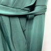 Hanna Nikole Women Size 12W One Shoulder Bodycon Wrap Cocktail Party Dress Green