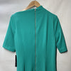 Maggy London Women's Side Pleat Dress Elbow Sleeves w/Asymmetric Neck Size 12