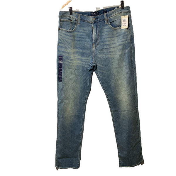 Lucky Brand Mens Classic Distressed Straight Jean Long Pants w/Pocket Size 34x34