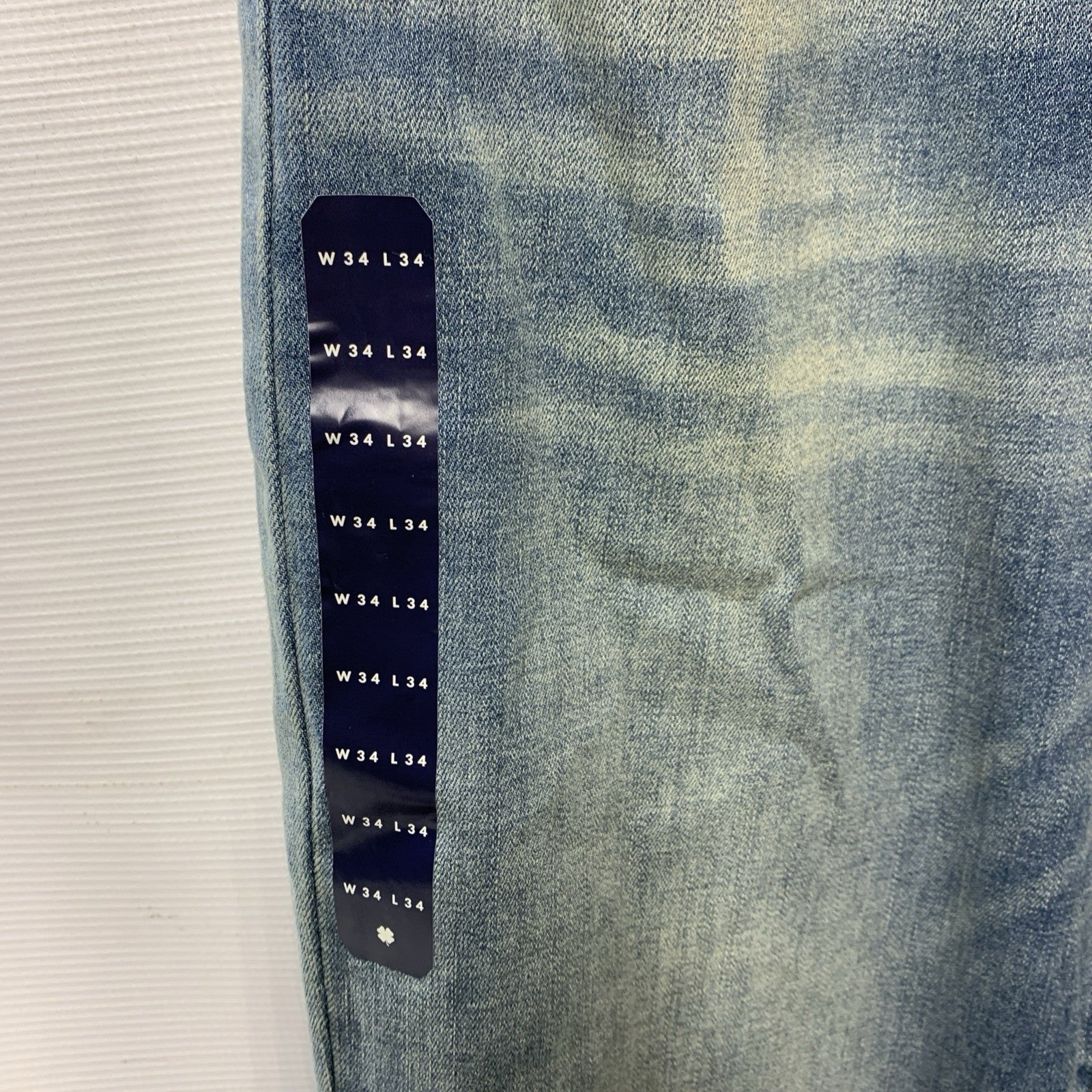 Lucky Brand Mens Classic Distressed Straight Jean Long Pants w/Pocket Size 34x34