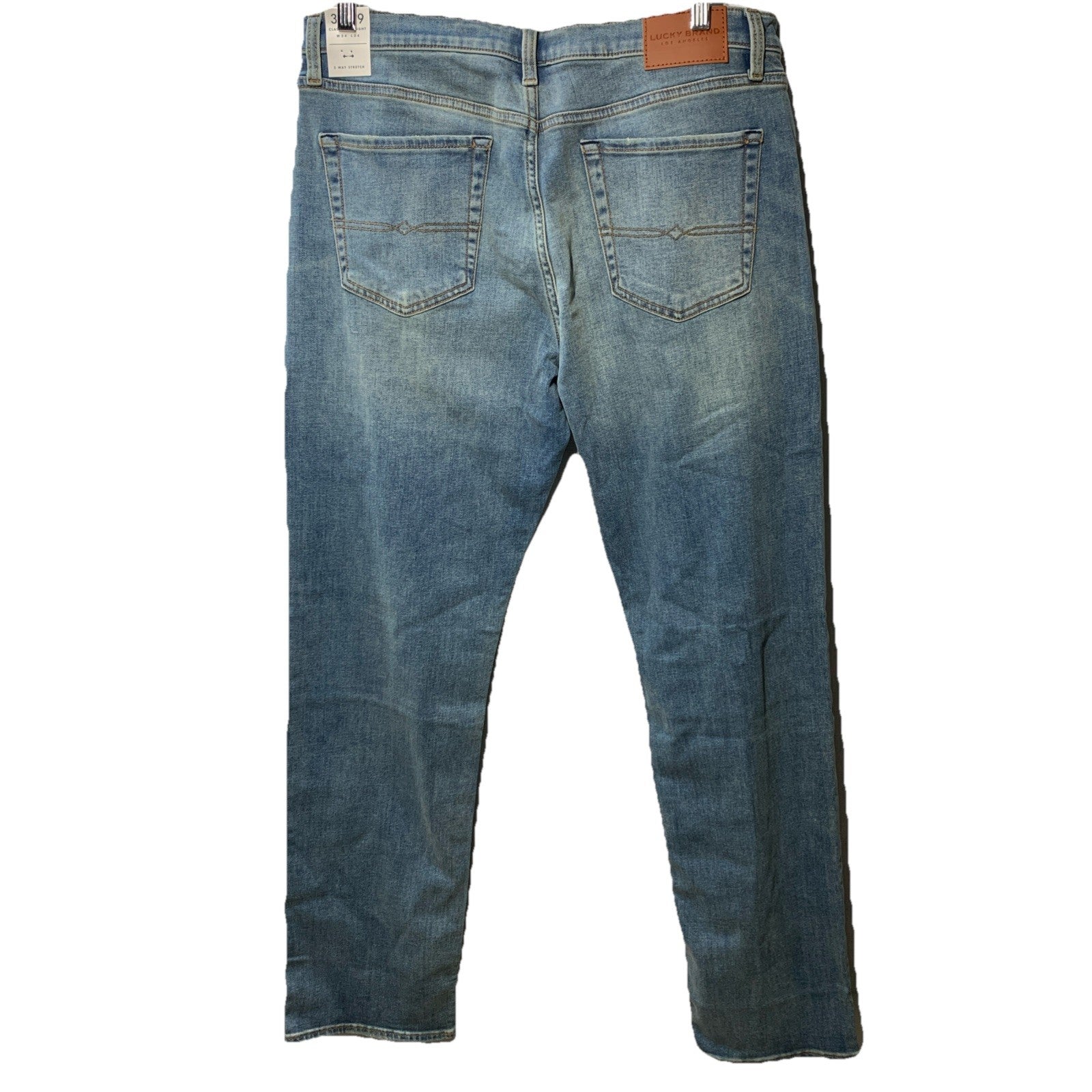 Lucky Brand Mens Classic Distressed Straight Jean Long Pants w/Pocket Size 34x34