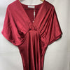 Petal & Pup Women's Ricki V-neck Maxi Wedding Cocktail Dress Short Sleeve Medium