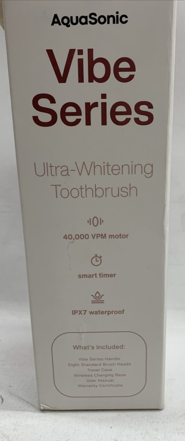 Aquasonic Vibe Series Ultra-Whitening Electric Toothbrush w/Smart Timer 40k VPM