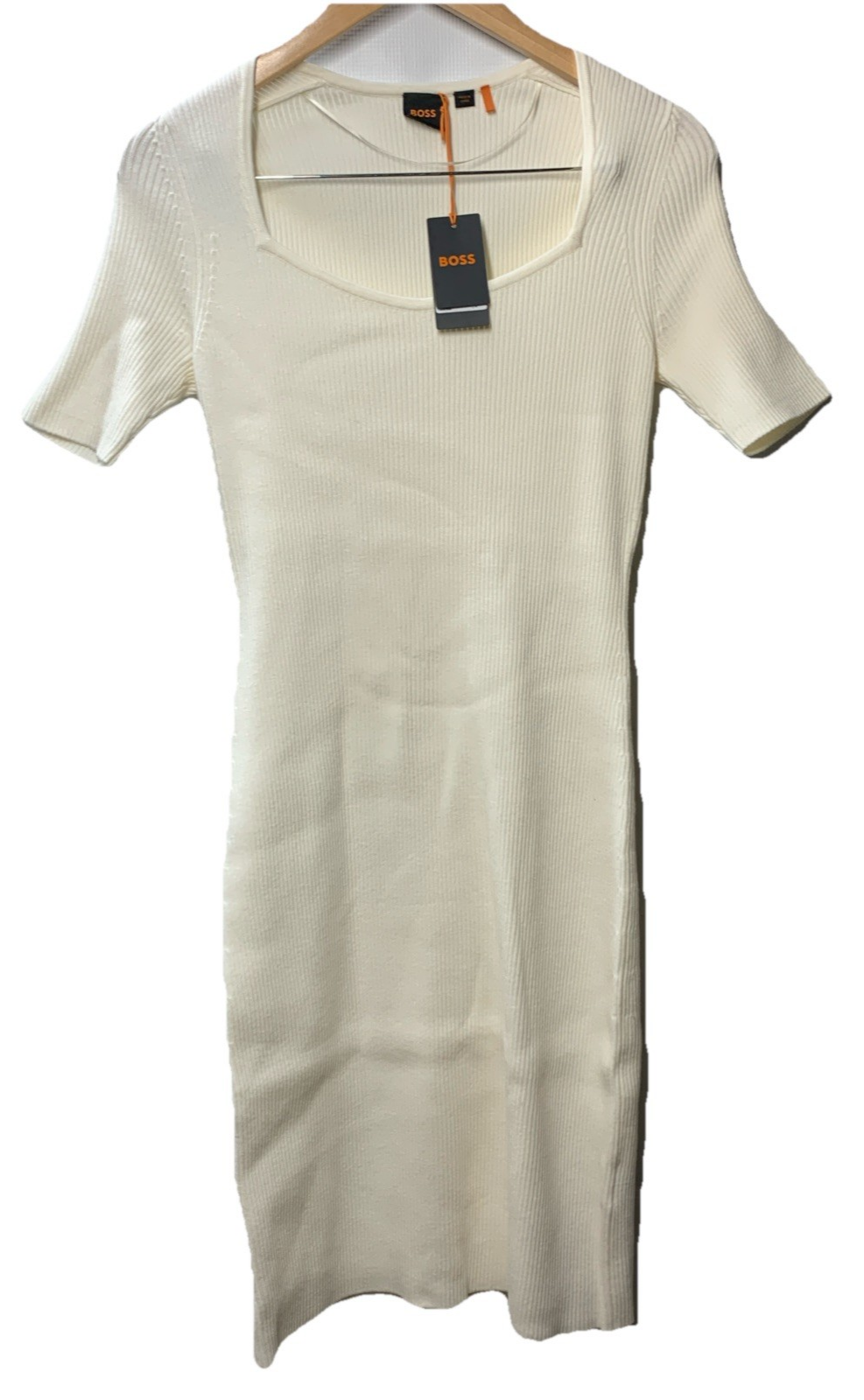 Hugo BOSS Women's Fesco Dress Short Sleeve Sweater Dress Casual Pull-on Size M