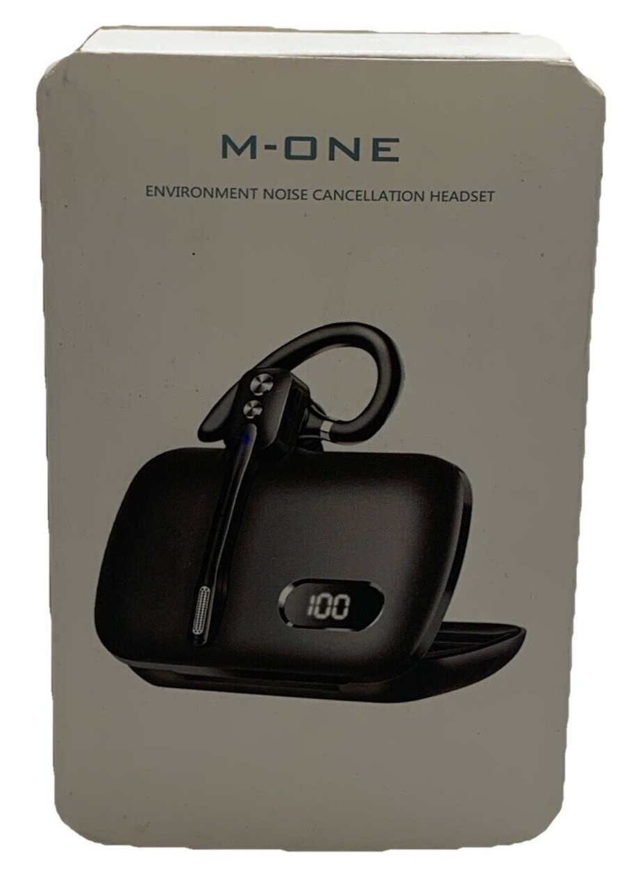 Bluetooth Headset, Wireless Bluetooth Earpiece with Dual-Mic & Noise Canceling