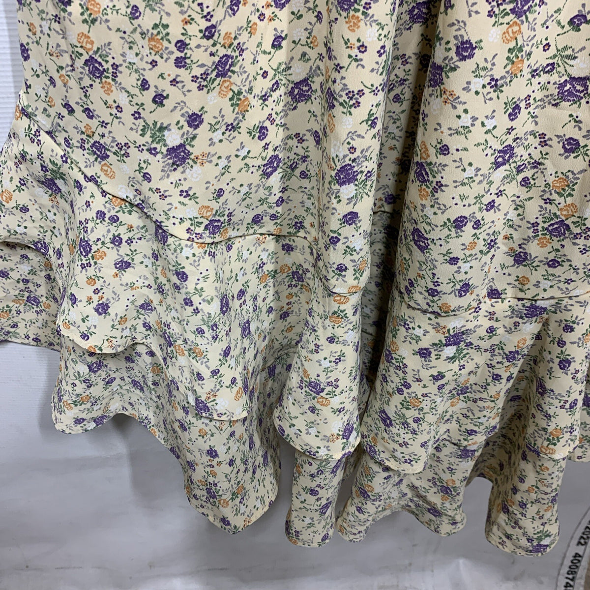 GRACE KARIN Summer Floral Boho Dress Square Neck Strapped Swing Size  Med Yellow
