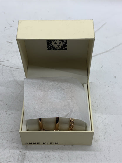 Anne Klein Women AK/1470RGST (610D) Rose Gold-tone Bangle Watch and Bracelet Set
