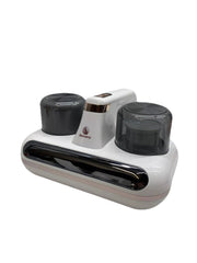 Wireless Mattress Cleaner with LED Display, Portable Handheld Bed Vacuum White