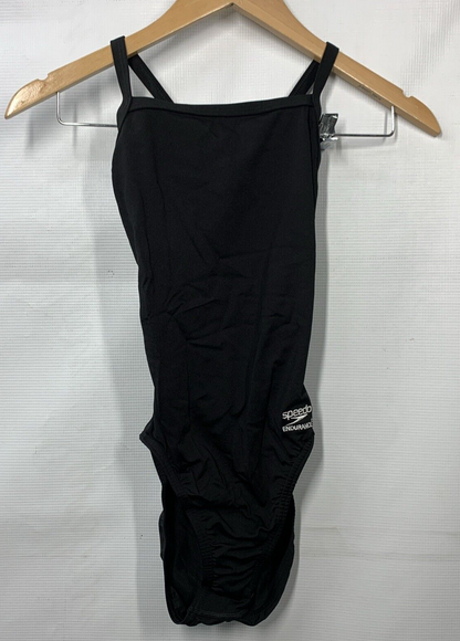 Speedo Womens Swimsuit One Piece Endurance+ Flyback Solid Adult Size 28 Swimwear