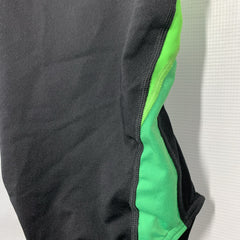 Speedo Womens Swimsuit One Piece Launch Cross Back Adult 30 Black/Green Swimwear