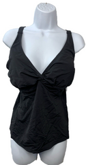 Sunsets Black Womens Forever Underwire Tankini Swim Top 77EFGH Size 36E/34F/32G