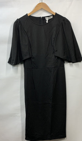 GRACE KARIN Women's Party Casual Guest Dress Short Flared Sleeves Black Medium
