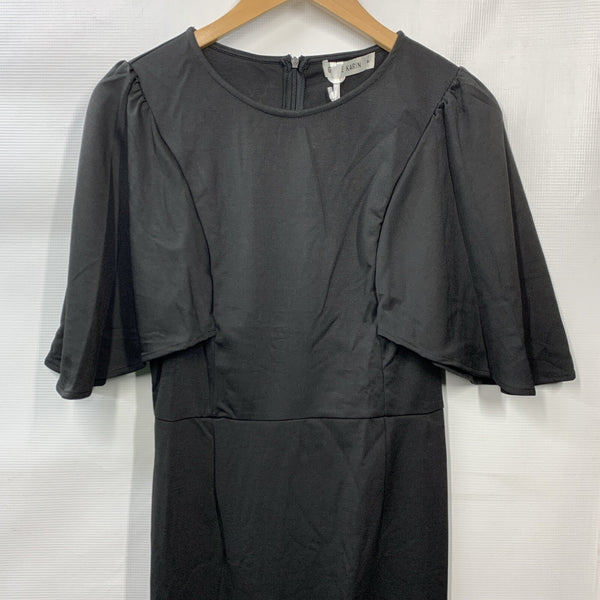 GRACE KARIN Women's Party Casual Guest Dress Short Flared Sleeves Black Medium