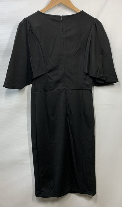 GRACE KARIN Women's Party Casual Guest Dress Short Flared Sleeves Black Medium