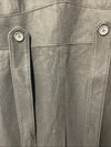 Kenneth Cole Women's Belted Military Coat Long Sleeve with Collar Black Small