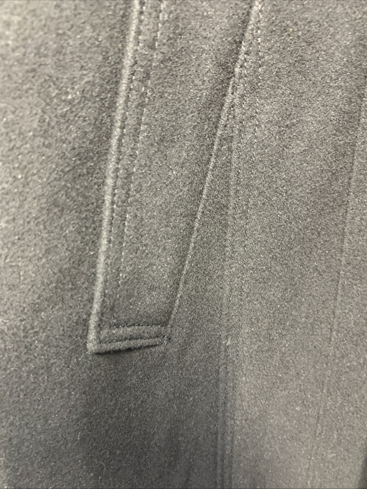 Kenneth Cole Women's Belted Military Coat Long Sleeve with Collar Black Small