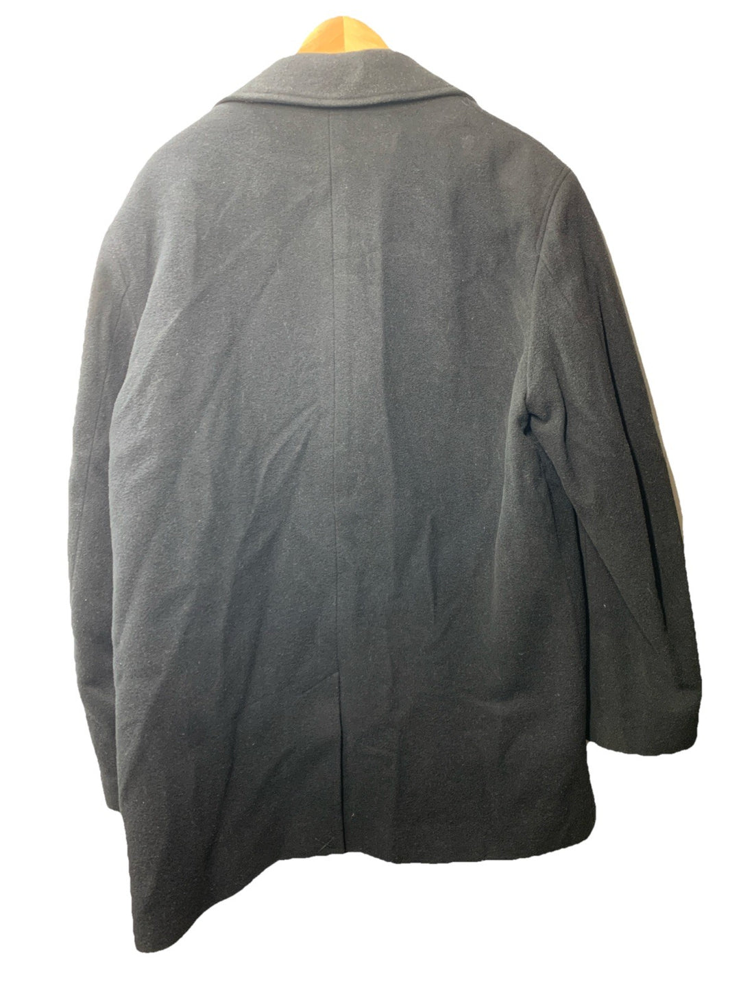Cole Haan Men's Button Up Wool Plush Car Coat Collared Long Sleeve Size Large