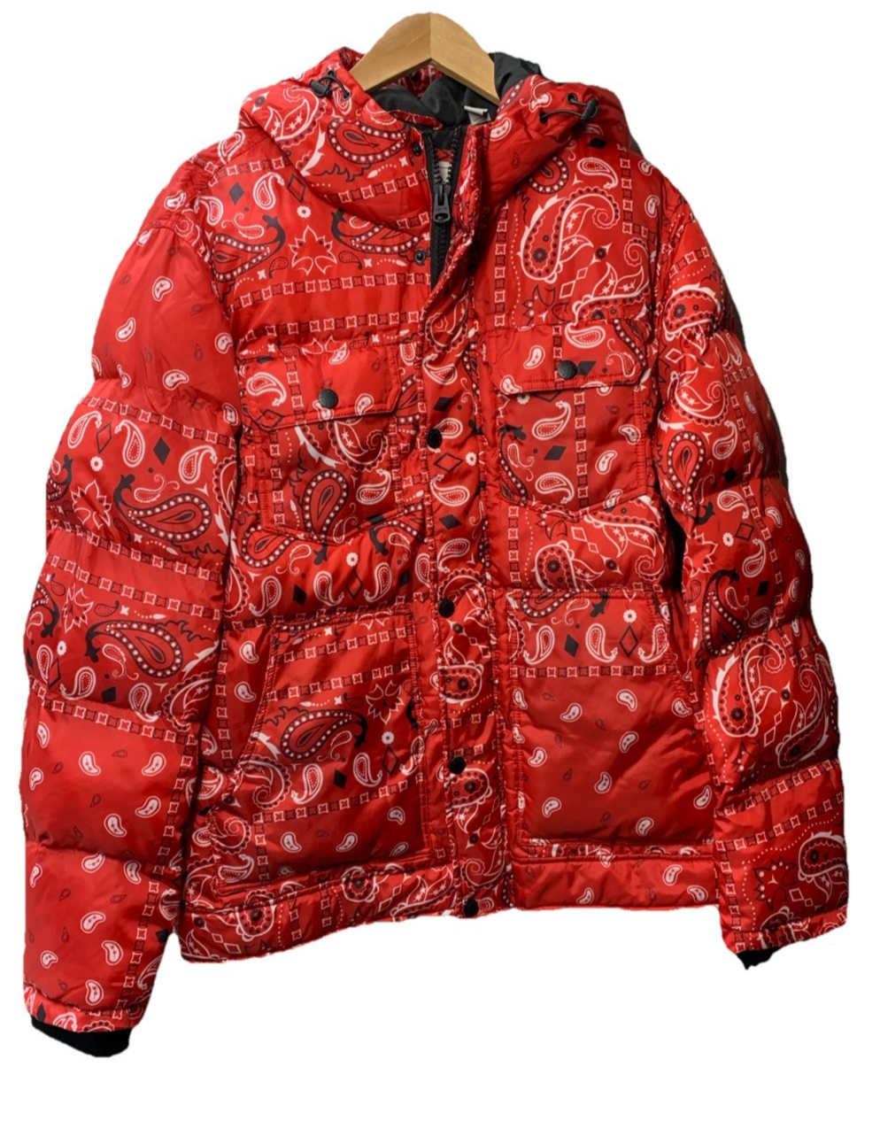 Levi's Mens Heavyweight Puffer Jacket Long Sleeve Full-zip with Hood Size Medium