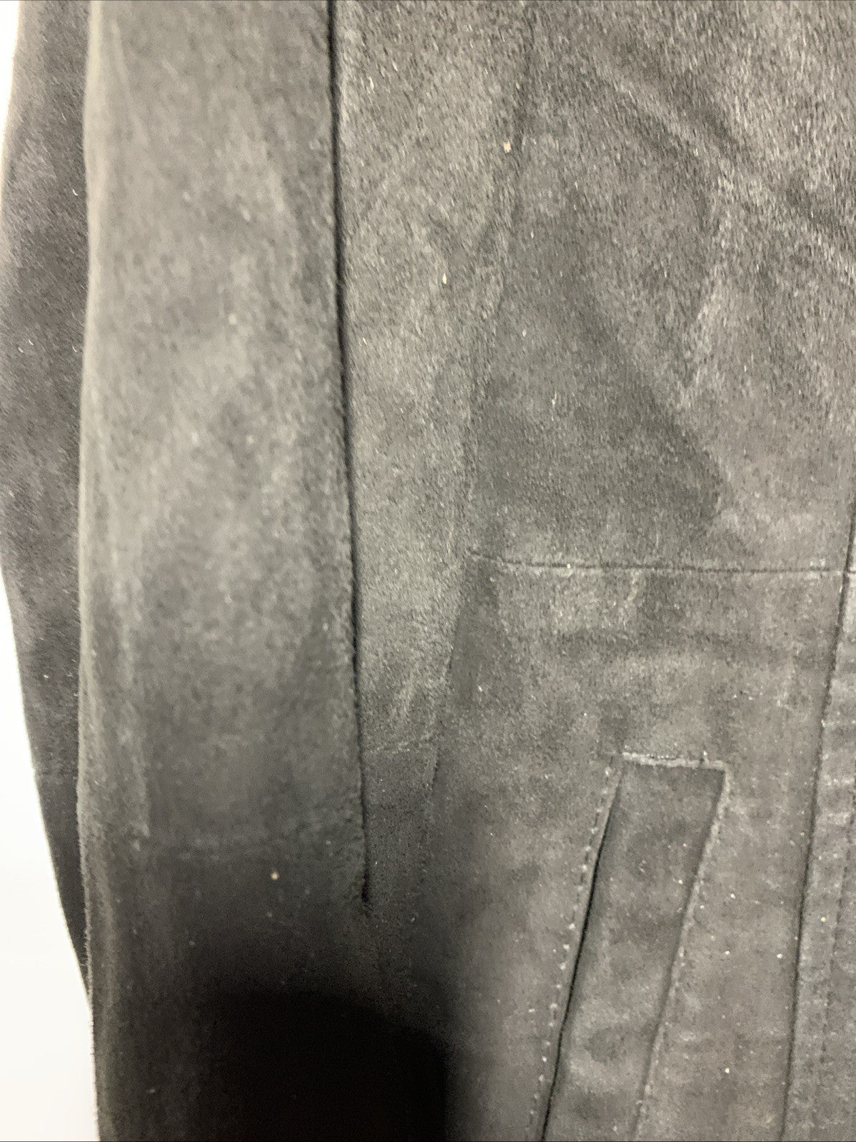 Real Leather Women’s OverCoat Long Sleeve Collared Vintage Style Size Medium