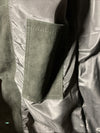 Real Leather Women’s OverCoat Long Sleeve Collared Vintage Style Size Medium