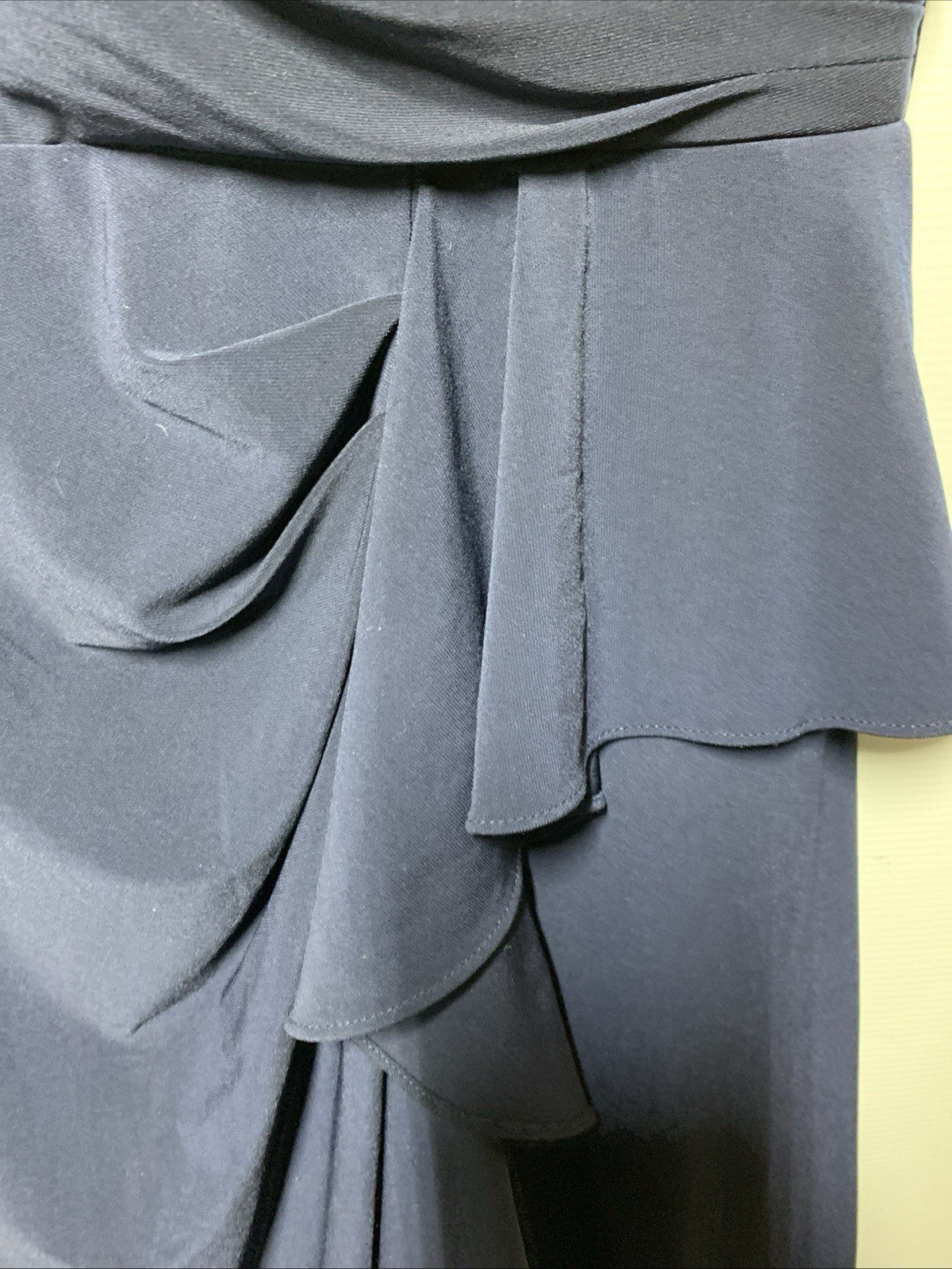 Alex Evenings Women's Long A-line Dress with Illusion Neck And Sleeves Size 16P